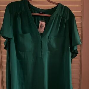 Torrid Teal Blouse